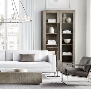 Moderna alta credenza sottile mensola di lusso scaffali in legno libreria per Hotel e mobili personalizzabili per la casa - Product Image 4