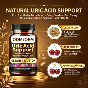 Capsule per il Supporto dell'Acido Urico con Semi di Sedano, Ciliegia Acida e Curcuma, Favoriscono il Comfort Articolare, la Salute dei Reni e del Tratto Urinario OEM - Product Image 2