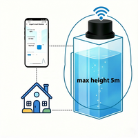 Nuevo Monitor de Nivel de Líquido Inteligente Ultrasónico a Prueba de Agua WiFi IP65 de Wale con Tiempo de Alarma Ajustable, Certificado CE ROSH RED