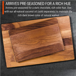 Bán Buôn Sang Trọng Tinh Tế Tùy Chỉnh Lớn Tự Nhiên Walnut Thớt Gỗ - Product Image 4