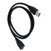 Cable de Extensión USB 3.0 Tipo-C Macho a Hembra, Blindaje Trenzado, Revestimiento de PVC, Conductor de Cobre Estañado, Transferencia de Datos y Sincronización, 1M-5M