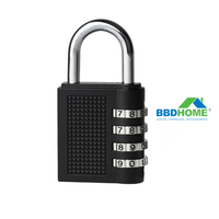Cadenas en alliage de Zinc à quatre chiffres, combinaison de Code de voyage pour valise, cadenas à bagages, vente en gros, usine chinoise