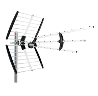 OEM/ODM 125KM Outdoor UHF 470-694MHz Yagi Digital HDTV Antenne mit hoher Verstärkung 12-18dB 4K Freeview 5G Filter Antenne Aluminium 1050mm