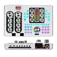Set Kartu Suara Audio USB Profesional SX98 48V ZX320 Mikrofon Kondensor Studio untuk Siaran Langsung, Podcast, dan Desktop