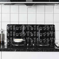 Bouclier anti-éclaboussures pliable multifonction pour cuisinière à gaz, protection murale étanche pour évier de cuisine