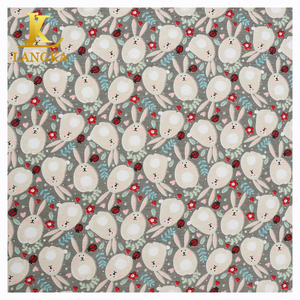 Langka phim hoạt hình mô hình kỹ thuật số in 100% cotton <span class=keywords><strong>interlock</strong></span> vải dệt kim cho trẻ sơ sinh và trẻ em - Product Image 4