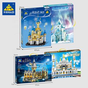 Set de Bloques de Construcción de Plástico ABS Kazi, Modelo de <span class=keywords><strong>Castillo</strong></span> Histórico de Inspiración China, Escala 1:72, Juguete de Construcción para Armar, Regalos - Product Image 2