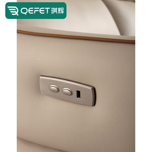 Juego de muebles <span class=keywords><strong>modernos</strong></span> para el hogar, sillón naranja y sofá funcional de cuero gris - Product Image 5