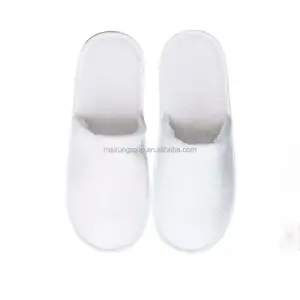 Close Toe Pantoufles Invités Hommes Femmes Voyage Intérieur Maison Jetable Spa Hôtel Pédicure Blanc Gaufre Respirant Pantoufles