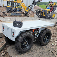 Véhicule utilitaire tout-terrain électrique RC 4x4 avec remorquage UGV, connectivité série CAN SDK prise en charge