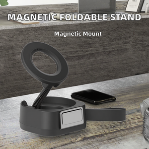 Soporte Magnético Plegable para Teléfono Móvil de Viaje, Fabricado en ABS |   Soporte Portátil Ajustable para Escritorio, Oficina y Viajes - Product Image 2