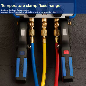 HVAC Digital <span class=keywords><strong>Manifold</strong></span> <span class=keywords><strong>Gauges</strong></span> VRM-2S - Digital Vacuum Gauge Equipado com Braçadeira De Temperatura Sem Fio - Product Image 3