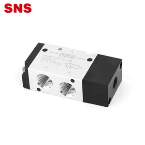 Válvula de control exterior de aire neumática solenoide industrial de dos posiciones SNS serie 3A