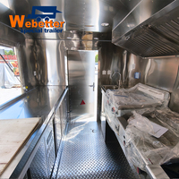 Webetter Remorque de Restauration Mobile Commerciale Carrée pour Événements, pour Popcorn, Bonbons, Sucettes Glacées et Snacks