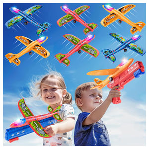 Kinder Outdoor Flying Toy LED Schaum Flugzeug segel flugzeug mit 2 Flug modus 4er Pack Flugzeug werfer Spielzeug - Product Image 1