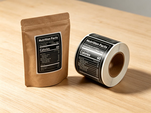 Étiquette autocollante personnalisée imperméable pour les informations nutritionnelles et les ingrédients alimentaires, adhésive pour l'emballage des compléments alimentaires en bouteille ou en pot - Product Image 3