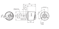 Encodeur Rotatif Incrémental TVI40N-09TK0T6TN-01024 à Arbre Plein, Échantillonnage Photoélectrique 4,75 V ... 30 V Push-pull