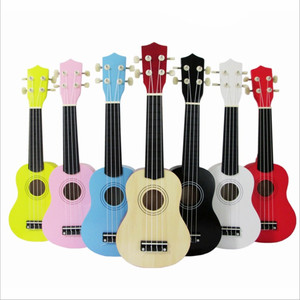 Instrumento musical colorido bajo madera contrachapada cuerdas de nailon guitarra hawaiana <span class=keywords><strong>ukelele</strong></span> 21" - Product Image 2