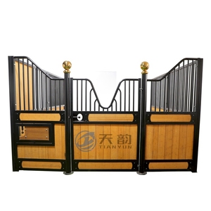 خيزران خشبي صيني مخصص للخيزران والفروسية متنقل جاهز الصنع من الفولاذ المجلفن خيزران حصان خشبي مستقر للمزرعة - Product Image 2