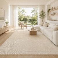 Tapis de chambre doux et minimaliste de couleur unie, tapis d'appoint esthétique uni personnalisé, antidérapant, résistant à l'usure, insonorisant, en peluche, OEM