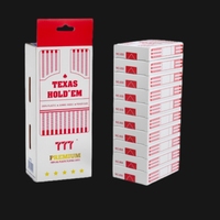 Cartes à jouer noires avec logo personnalisé, impression personnalisée recto-verso, durables, 54 cartes de poker, jeux de cartes amusants