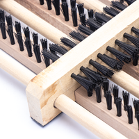 Brosse à chaussures en bois, paillasson, brosse de nettoyage durable, brosse à chaussures pour l'extérieur, grattoir pour nettoyer les chaussures de cheval