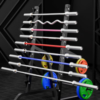 Barre d'haltères Yanbo en acier 2,2 m électroplaquée pour curl, soulevé de terre, développé couché – Entraînement de fitness en salle de sport
