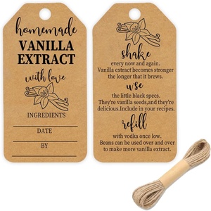Étiquettes d'extrait <span class=keywords><strong>de</strong></span> <span class=keywords><strong>vanille</strong></span> Kraft, étiquettes d'extrait <span class=keywords><strong>de</strong></span> <span class=keywords><strong>vanille</strong></span> <span class=keywords><strong>maison</strong></span> avec instructions pour offrir en cadeau, recharger les bouteilles <span class=keywords><strong>de</strong></span> <span class=keywords><strong>vanille</strong></span> artisanales - Product Image 1