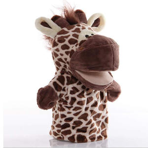 8691 Venta al por mayor OEM Marioneta de mano de peluche de jirafa de <span class=keywords><strong>boca</strong></span> abierta súper suave para juegos imaginativos y narración de historias - Product Image 4