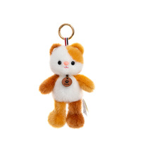 Gantungan Kunci Hewan Lucu Simulasi Melompat, Boneka Plush Polyester Isi Kapas PP, Liontin Sloth Singa Lebah Beraroma, Ornamen Gantung Tas Mobil