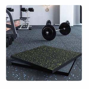 Black Rubber Tiles Outdoor Rubber Flooring Tile <b>Gym</b> <b>Floor</b> Mats for Playground - Product Image 1
