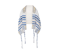Châle de prière Tallit pour enfants chrétiens - Petit Tallit avec Bénédiction d'Aaron et Symboles messianiques