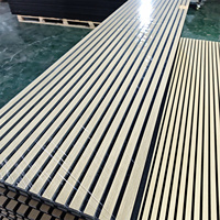 Panneaux acoustiques en bois et polyester MDF Goodsound, panneaux décoratifs insonorisants pour murs, panneaux acoustiques à lamelles pour salle de réunion