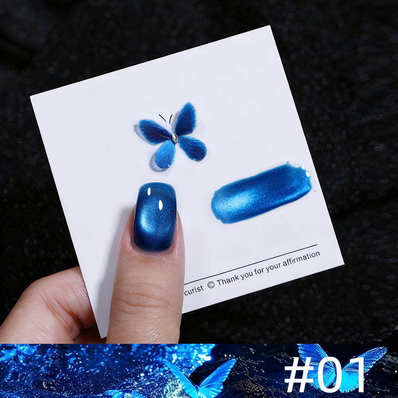 New Trend Resin Odorless Cat Eye Gel Polish Set 3 COLORS #01