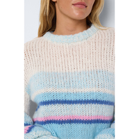 Pull avec LOGO personnalisé Pull pour femmes Tricots décontractés Pull à col rond Pull à rayures pour l'hiver Pull à col rond pour femmes de créateur pour l'hiver