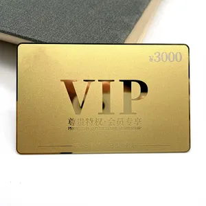 Printable Stainless Steel Smart VIP Membership Cards Blank Customized Printing Gold NFC Chip Metal Business Cards