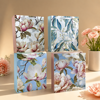 Sacs cadeaux pour la fête des mères MT11 en stock, élégants sacs en papier à fleurs avec poignée