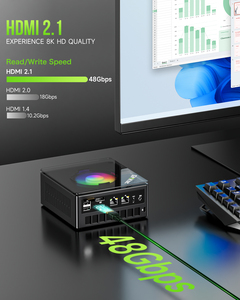 GMKtec游戏迷你电脑K11 AMD R9 8945HS 8845HS 6850H 64gb DDR5内存1TB固态硬盘，台式电脑双网卡2.5G，HDMI 2.1，USB4 - Product Image 5