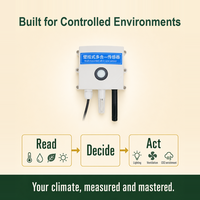 Capteur environnemental multi-paramètres pour élevage avicole, sortie Modbus RTU, boîtier étanche, protection anti-éclaboussures