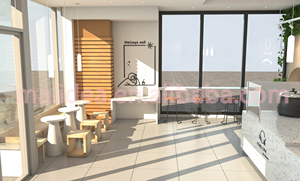 Design d'Interni per Negozio di Bubble Tea FengCha, Arredamento Personalizzato per Negozio di Tè Boba, Decorazione per Negozio di Alimenti - Product Image 2