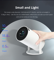 Projecteur de cinéma maison 3D 1080P HD 4K, projecteur extérieur Wifi intelligent, projecteur LED DLP Android, projecteur vidéo portable de poche, mini projecteur LCD