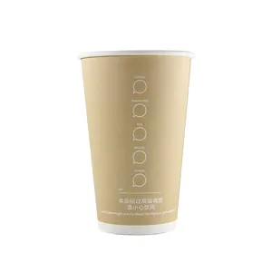 Manufacturer single wall kraft paper coffee cup custom logo printing disposable Recyclable material