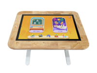 Table d'apprentissage et de jeu intelligente Polikids avec écran tactile LED, Wi-Fi intégré, design portable - Grande table d'apprentissage interactive
