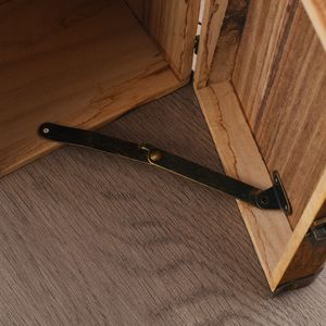 Furniture Hinge Iron Support H Type 2 Mm Surface Mount Rustic Design Durable <b>Hardware</b> For Wooden Crate Corner - Product Image 3