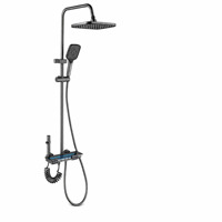 Ensemble de douche à double étagère