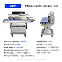 Machine de scellage automatique continue Bao Yu 280P - Machine professionnelle intégrée de scellage et de codage alimentaire