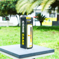 Conteneur à cigarettes LED bocaux de stockage de tabac rotatifs avec étui à cigarettes en acrylique léger peut stocker 3 Tubes coniques accessoires
