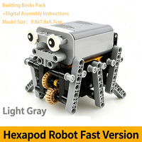 Kit de Bloques de Construcción de Robot Hexápodo MOC, Versión Rápida, Ladrillos Técnicos para Robot DIY, Juguete Educativo STEM para Armar