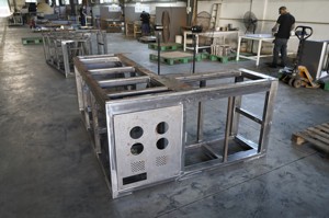 Endüstriyel raflar için sağlam tasarım ve ağır yük kapasitesi ile özel kaynaklı Metal boru çerçeve - Product Image 4