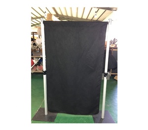 Telescopic Pipe and Drape Romantic Blackout Fabric Adjustable <b>Backdrop</b> Pipe <b>Stand</b> for Decoration - Product Image 1
